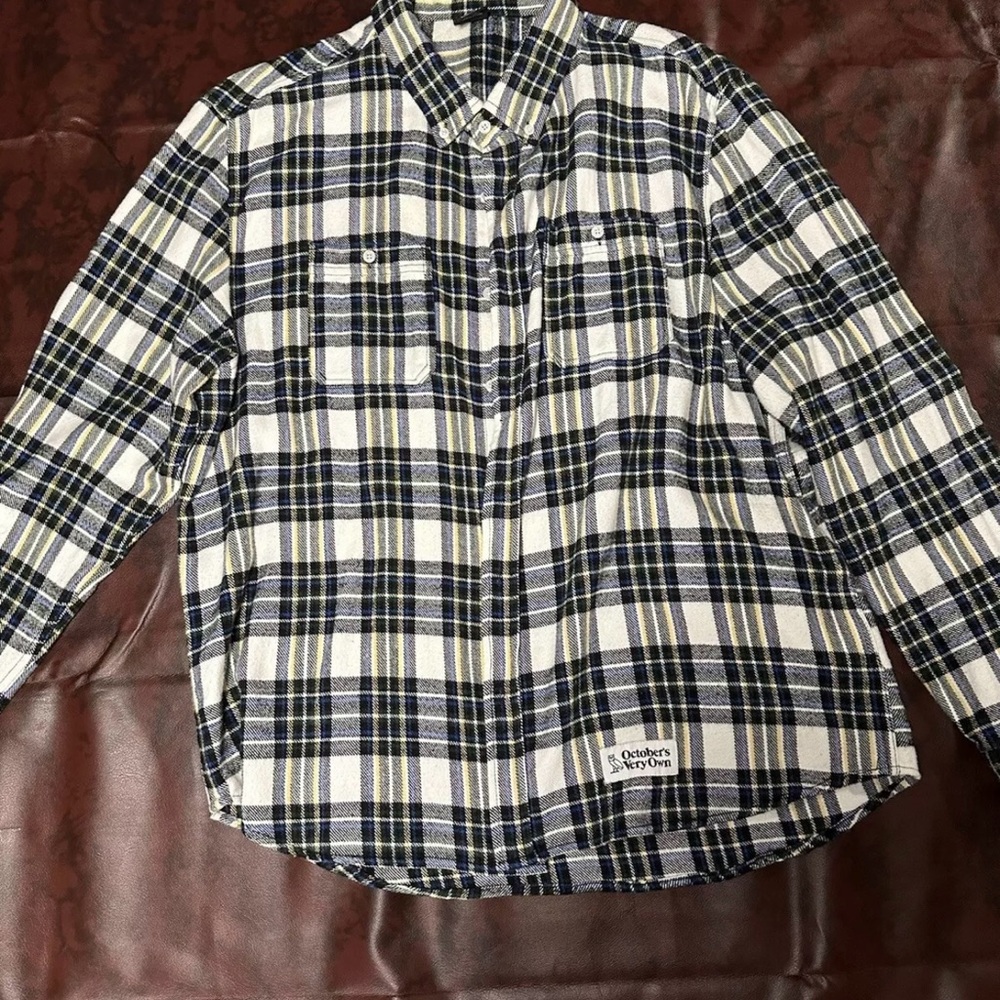 Octobers Very Own OVO Flower Plaid Flannel - XL